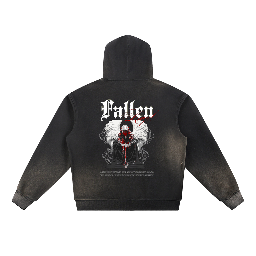 Sun Fade Frayed Fleece Hoodie