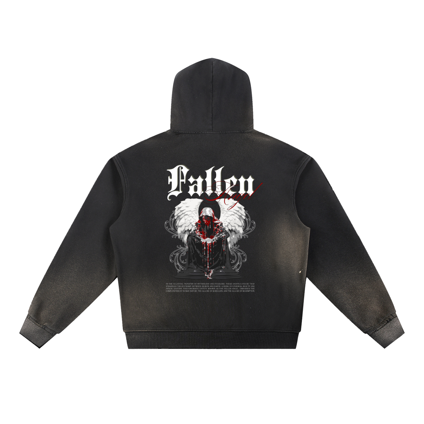 Sun Fade Frayed Fleece Hoodie