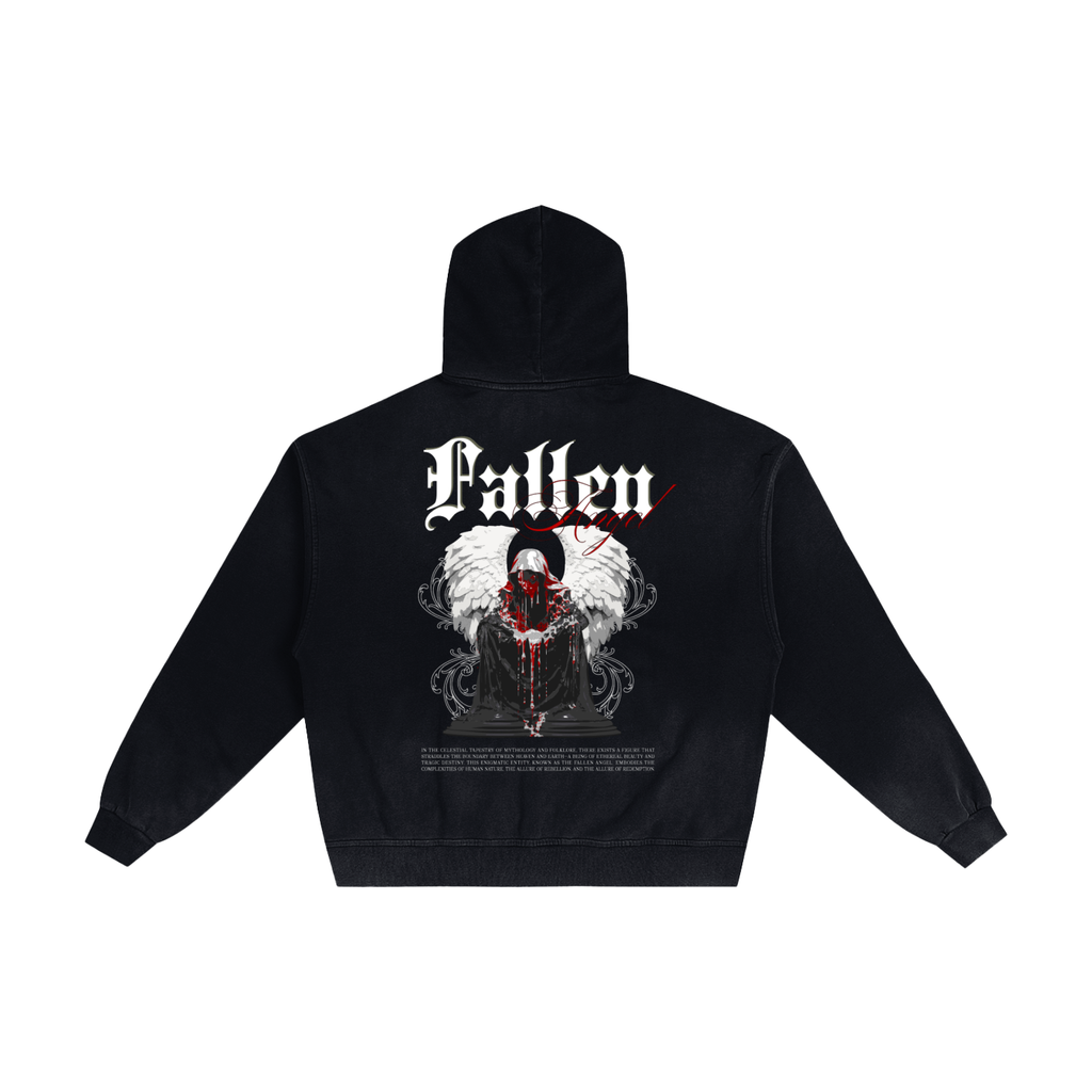 Hand-Frayed Sunfade Zip Hoodie