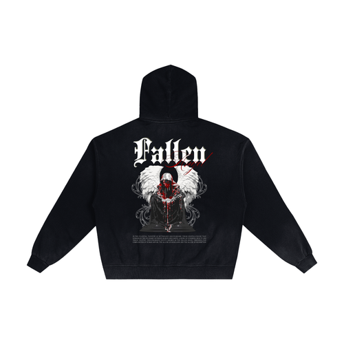 Hand-Frayed Sunfade Zip Hoodie