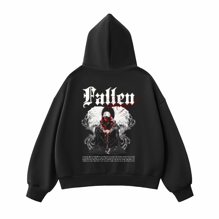Fleeced Full-Zip Boxy Hoodie