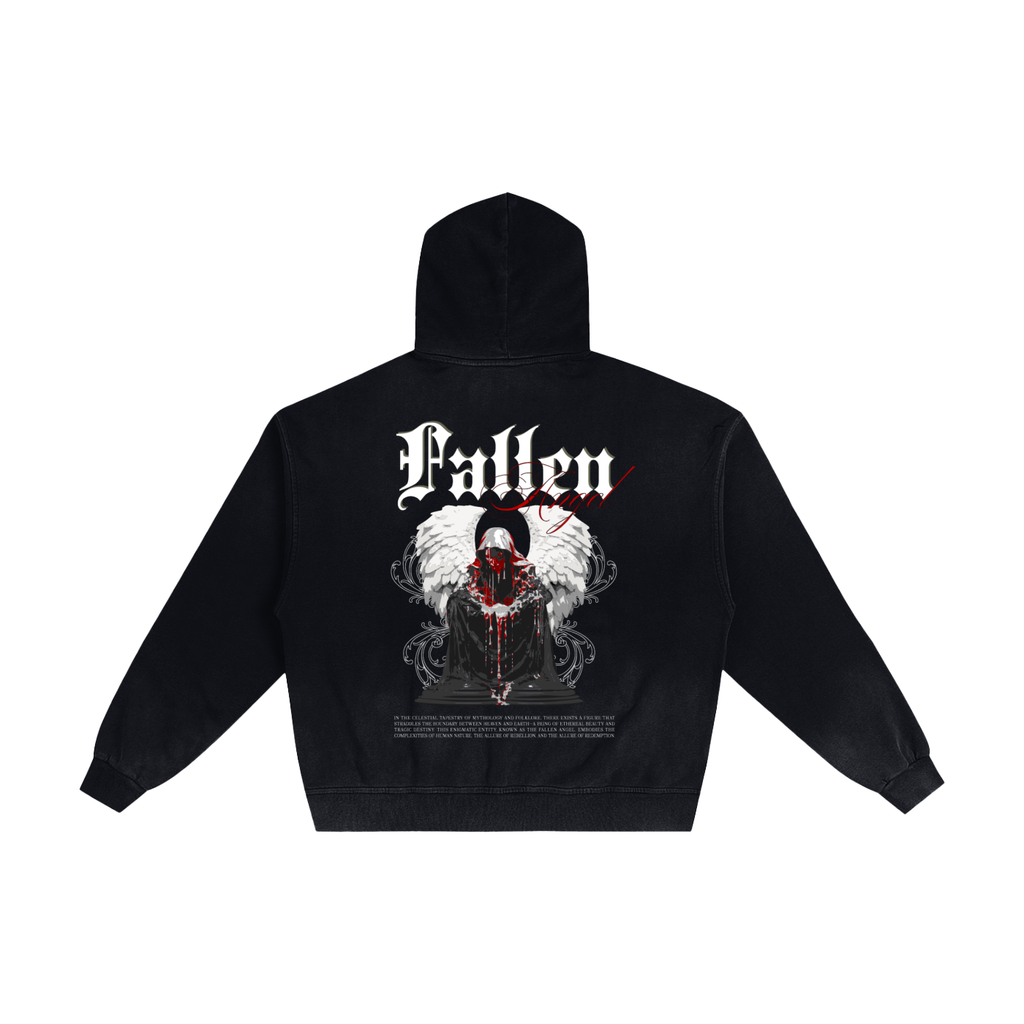Hand-Frayed Sunfade Zip Hoodie
