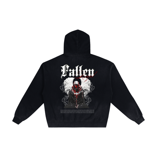 Hand-Frayed Sunfade Zip Hoodie