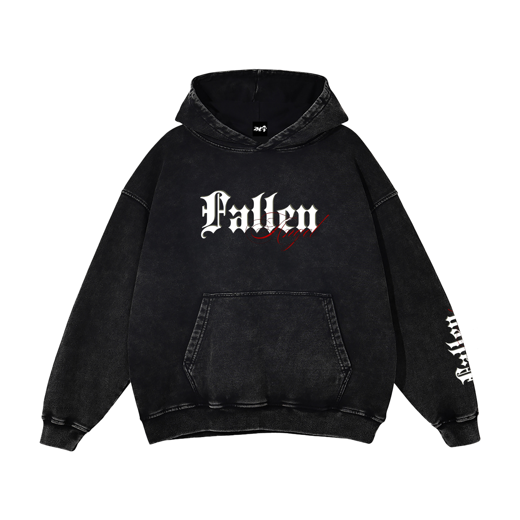 Snow Washed Loose Cotton Hoodie