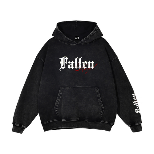 Snow Washed Loose Cotton Hoodie